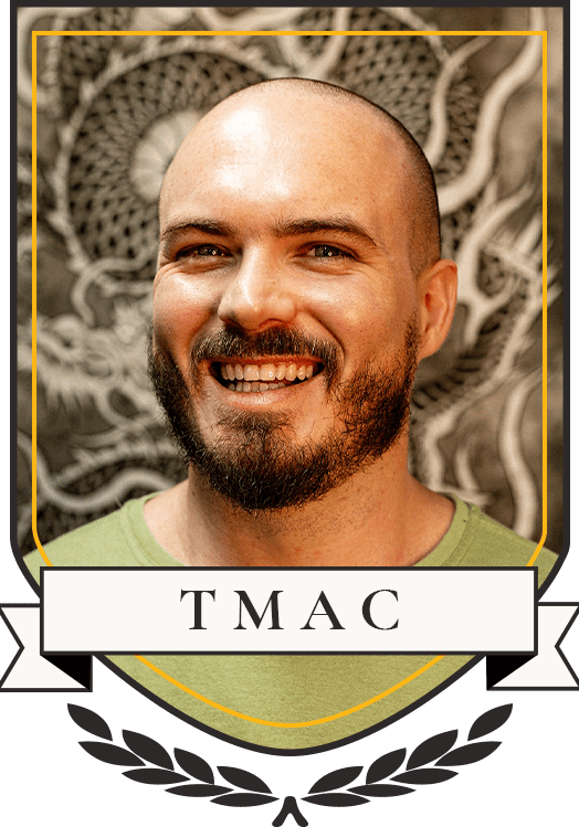 TMac, resident artist at Trade Mark Tattoo
